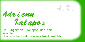 adrienn kalapos business card